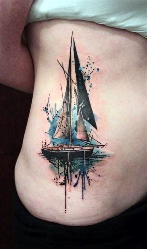 pontoon tattoo|50 Best Boat Tattoos Designs and Ideas